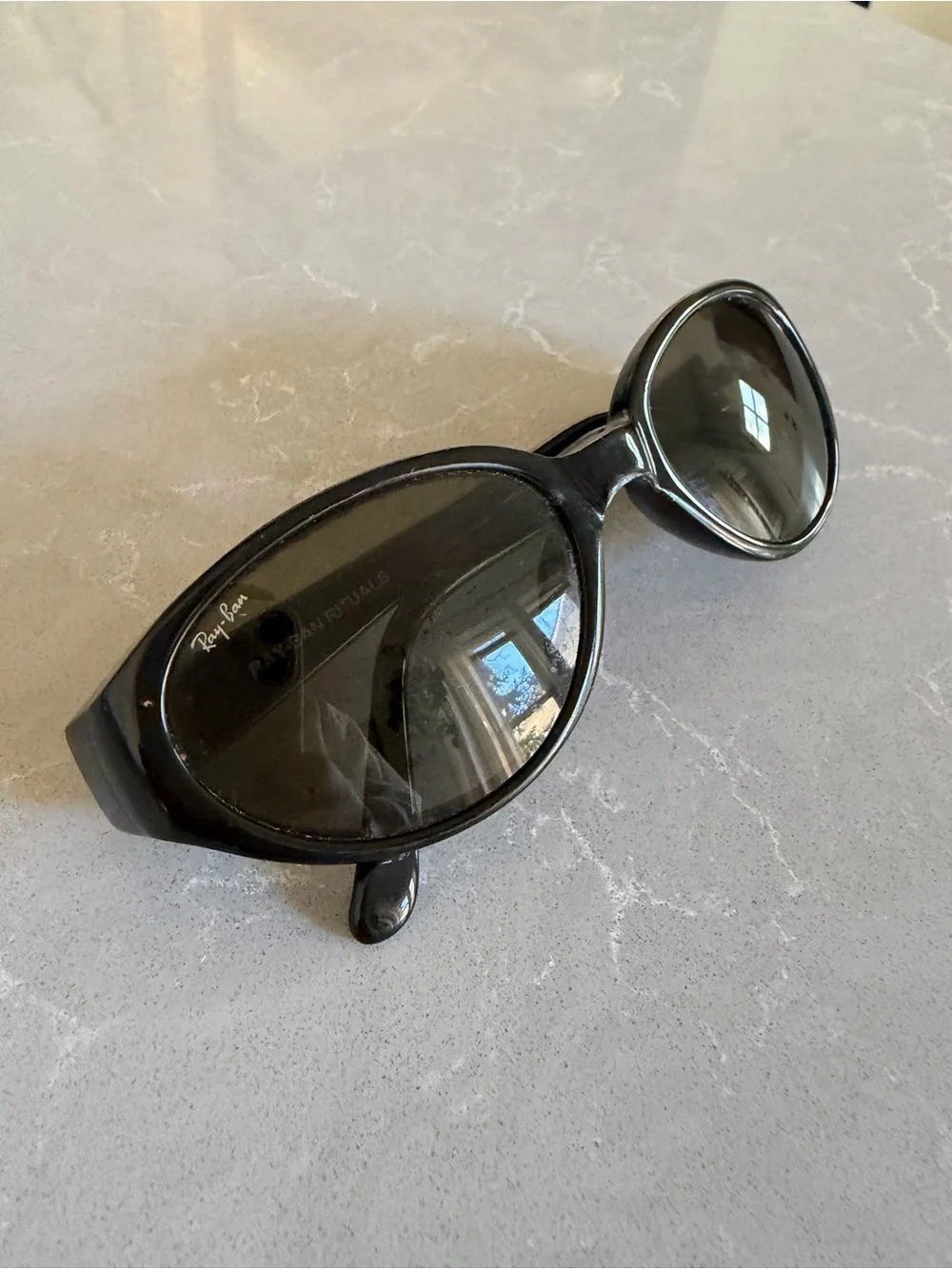 Ray-Ban Black Oval Women's Sunglasses